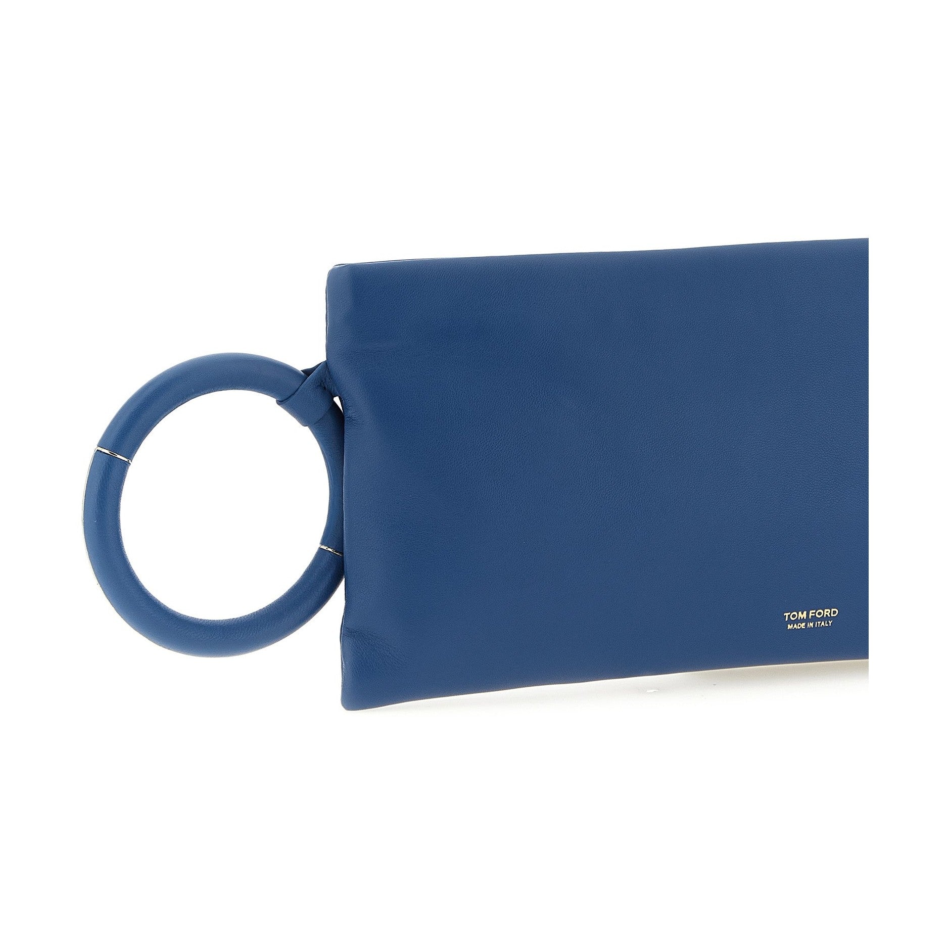 Tom Ford Blue Lambskin Clutch Bag