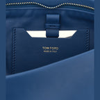 Tom Ford Blue Lambskin Clutch Bag