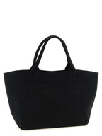 Ganni Black Recycled Cotton Tote Bag