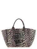 Ganni Multicolor Recycled Cotton Tote Bag