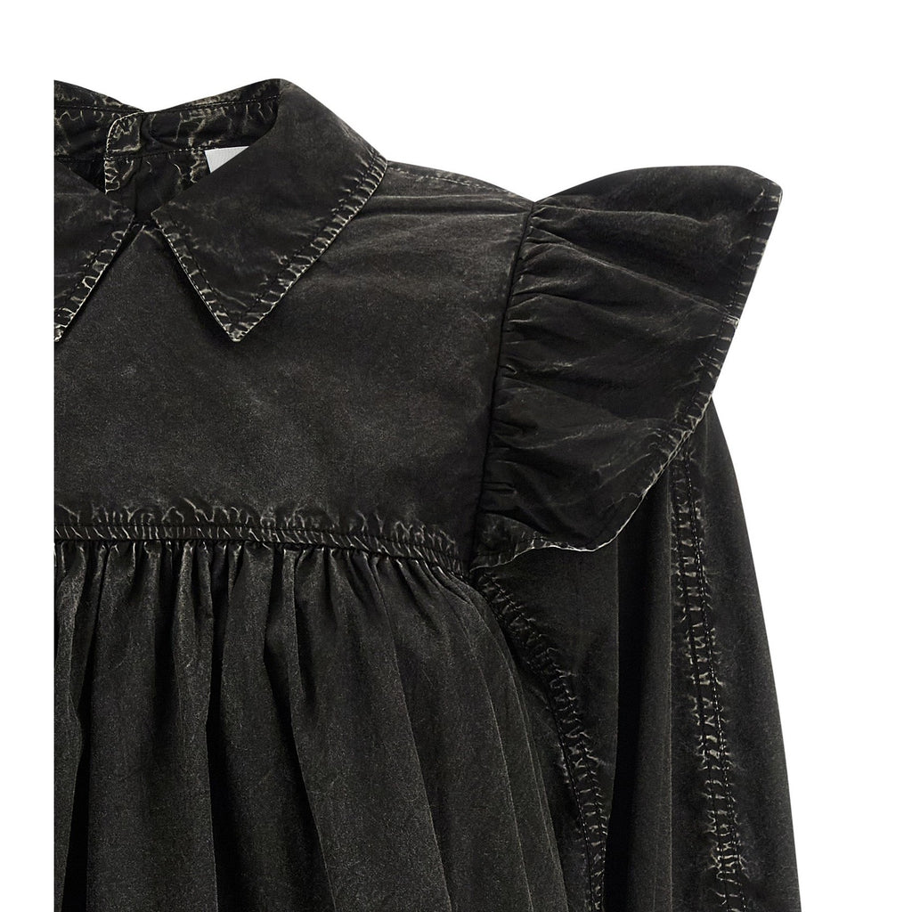 Ganni Black Organic Cotton Blouse