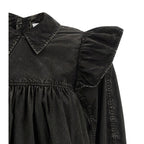 Ganni Black Organic Cotton Blouse