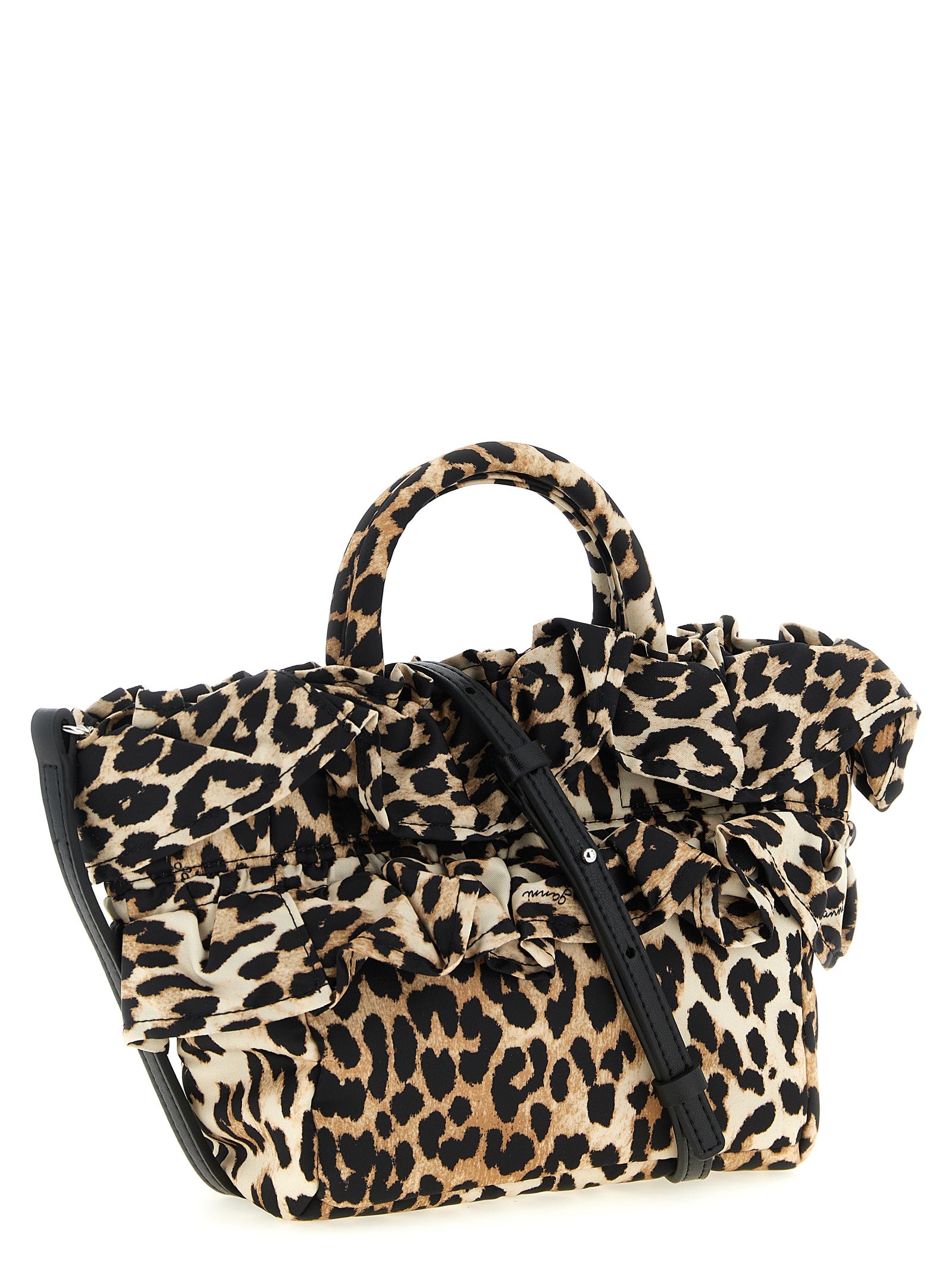 Ganni Brown Polyamide Handbag