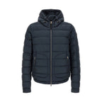 Moncler Blue Polyester Full-Length Jacket