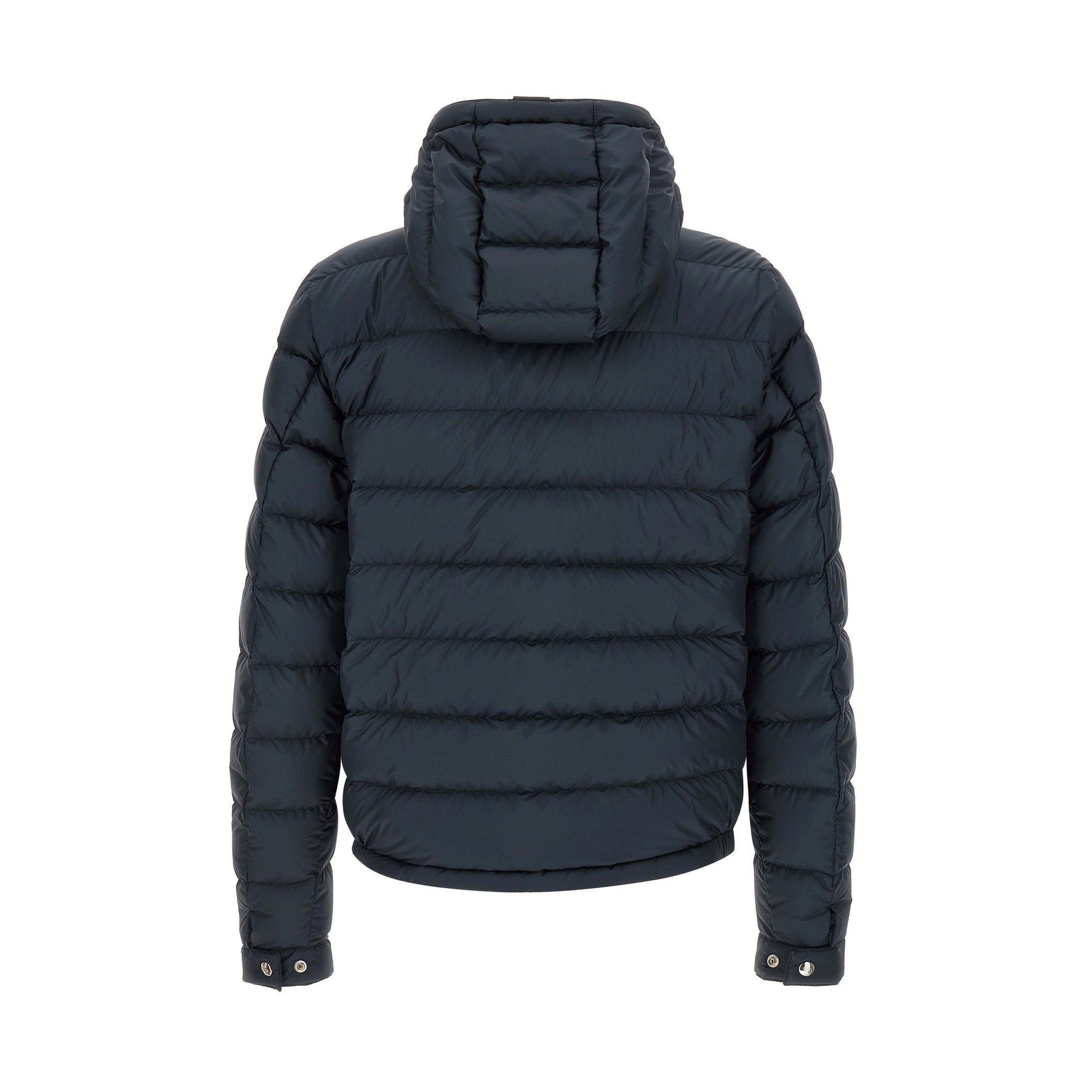 Moncler Blue Polyester Full-Length Jacket