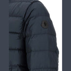Moncler Blue Polyester Full-Length Jacket