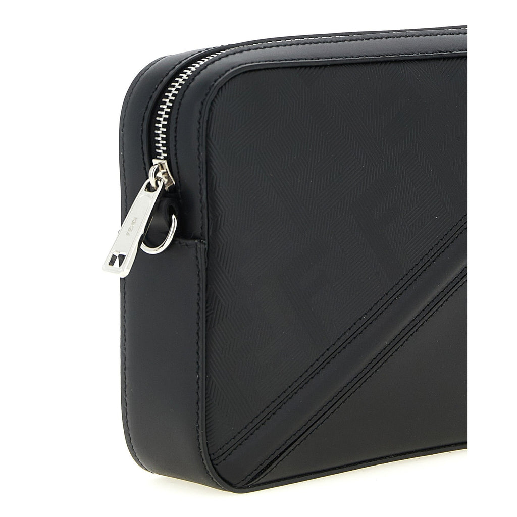 Fendi Black Viscose Shoulder Bag