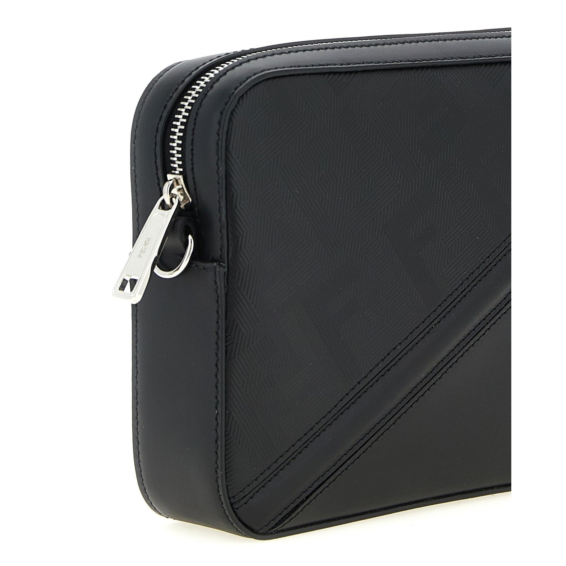 Fendi Black Viscose Shoulder Bag