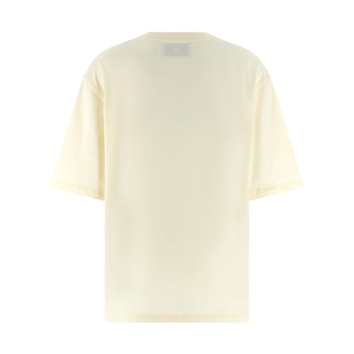 Ami Paris Beige Cotton T-Shirt