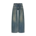 Balenciaga Blue Cotton Relaxed Fit Jeans