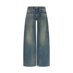 Balenciaga Blue Cotton Relaxed Fit Jeans