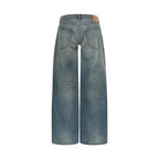 Balenciaga Blue Cotton Relaxed Fit Jeans