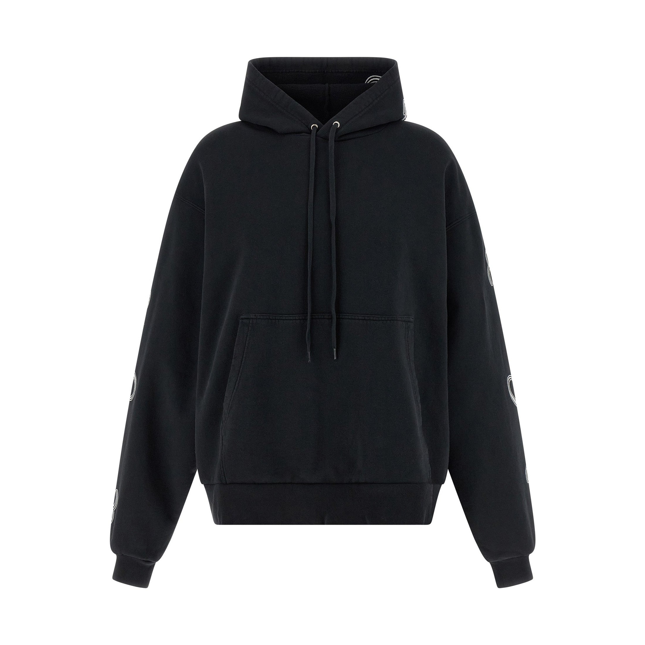 Balenciaga Black Cotton Hoodie