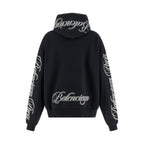 Balenciaga Black Cotton Hoodie