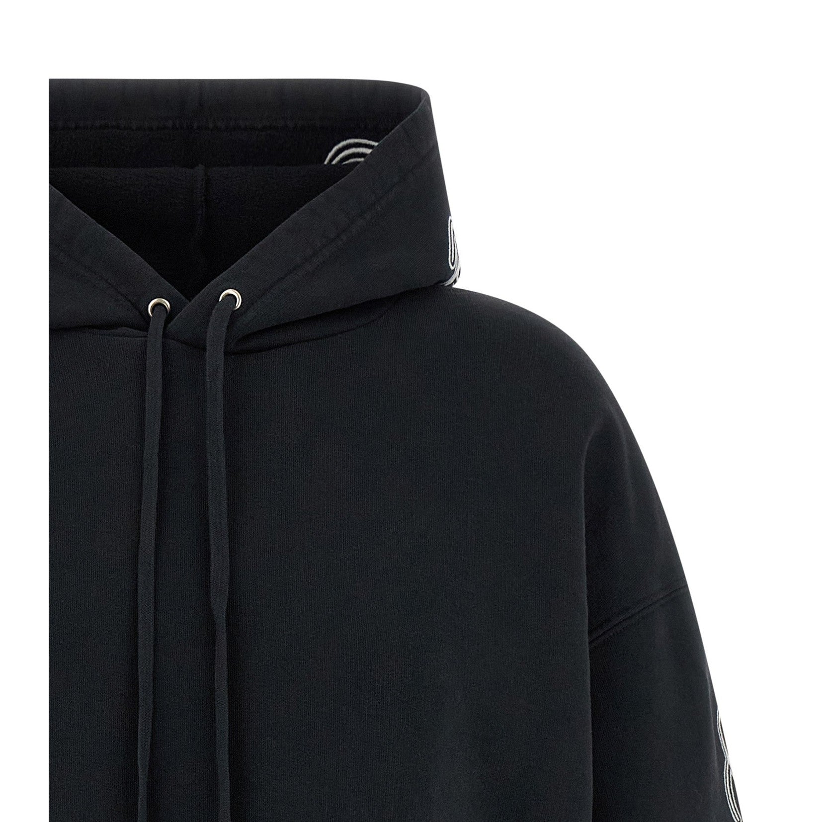 Balenciaga Black Cotton Hoodie
