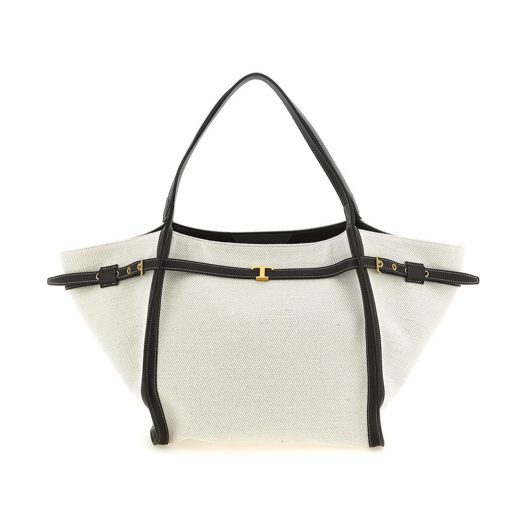 Tod's Multicolor Linen Tote Bag