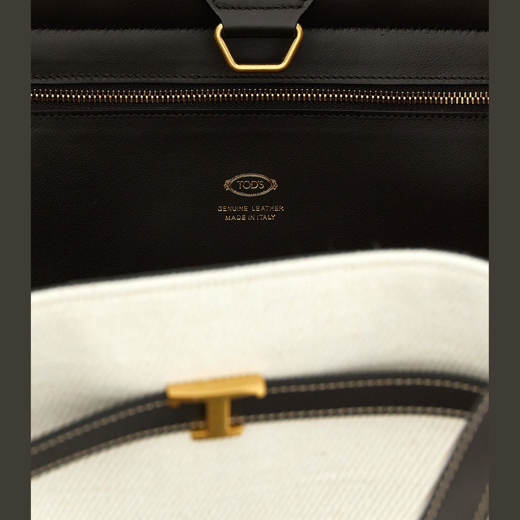 Tod's Multicolor Linen Tote Bag