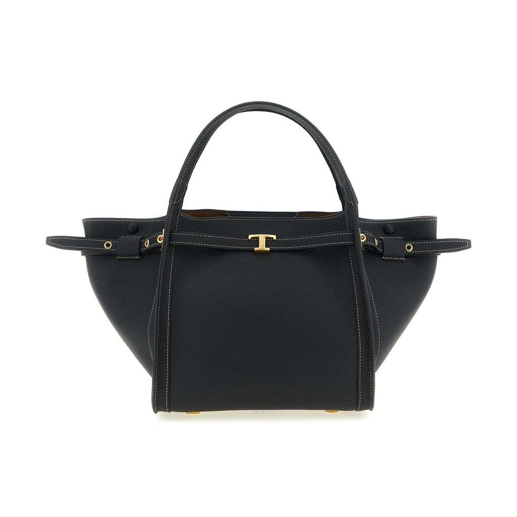 Tod's Black Calfskin Tote Bag