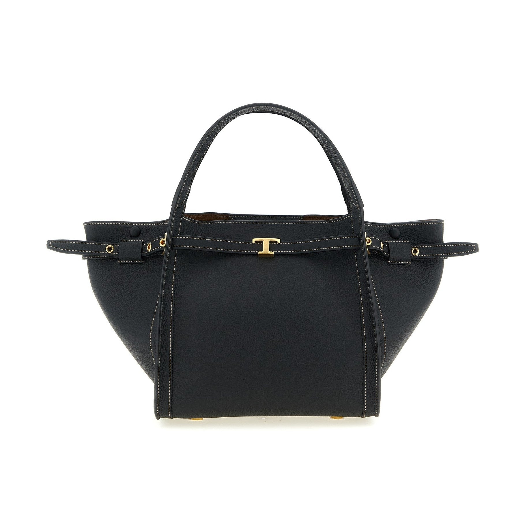 Tod's Black Calfskin Tote Bag