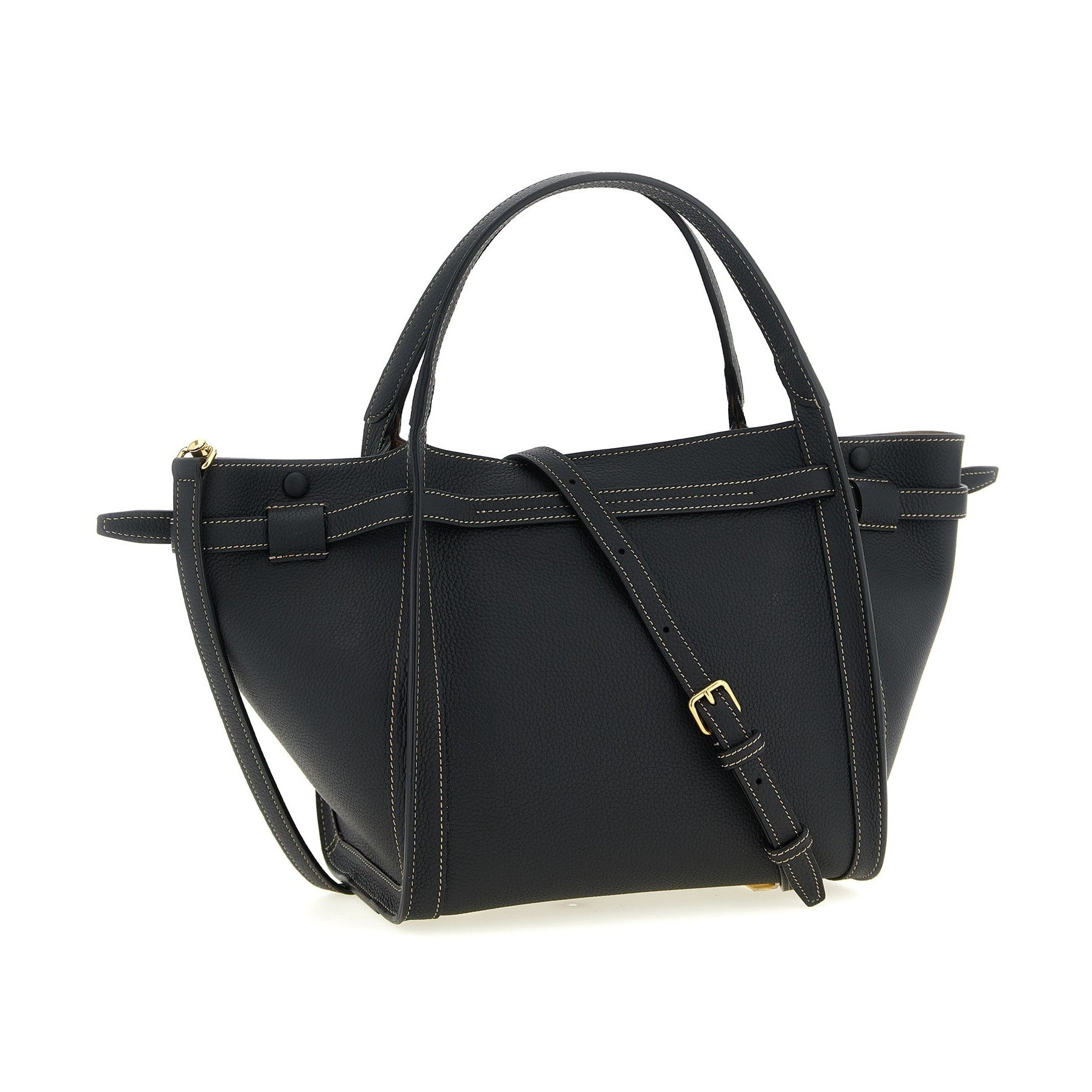Tod's Black Calfskin Tote Bag