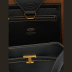 Tod's Black Calfskin Tote Bag