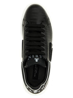 Philipp Plein Black Cowhide Low Top Sneakers