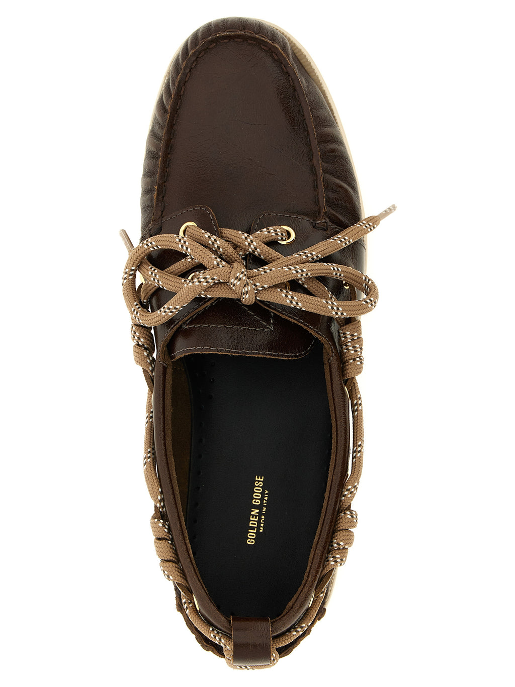Golden Goose Brown Cowhide Slip-On Loafers
