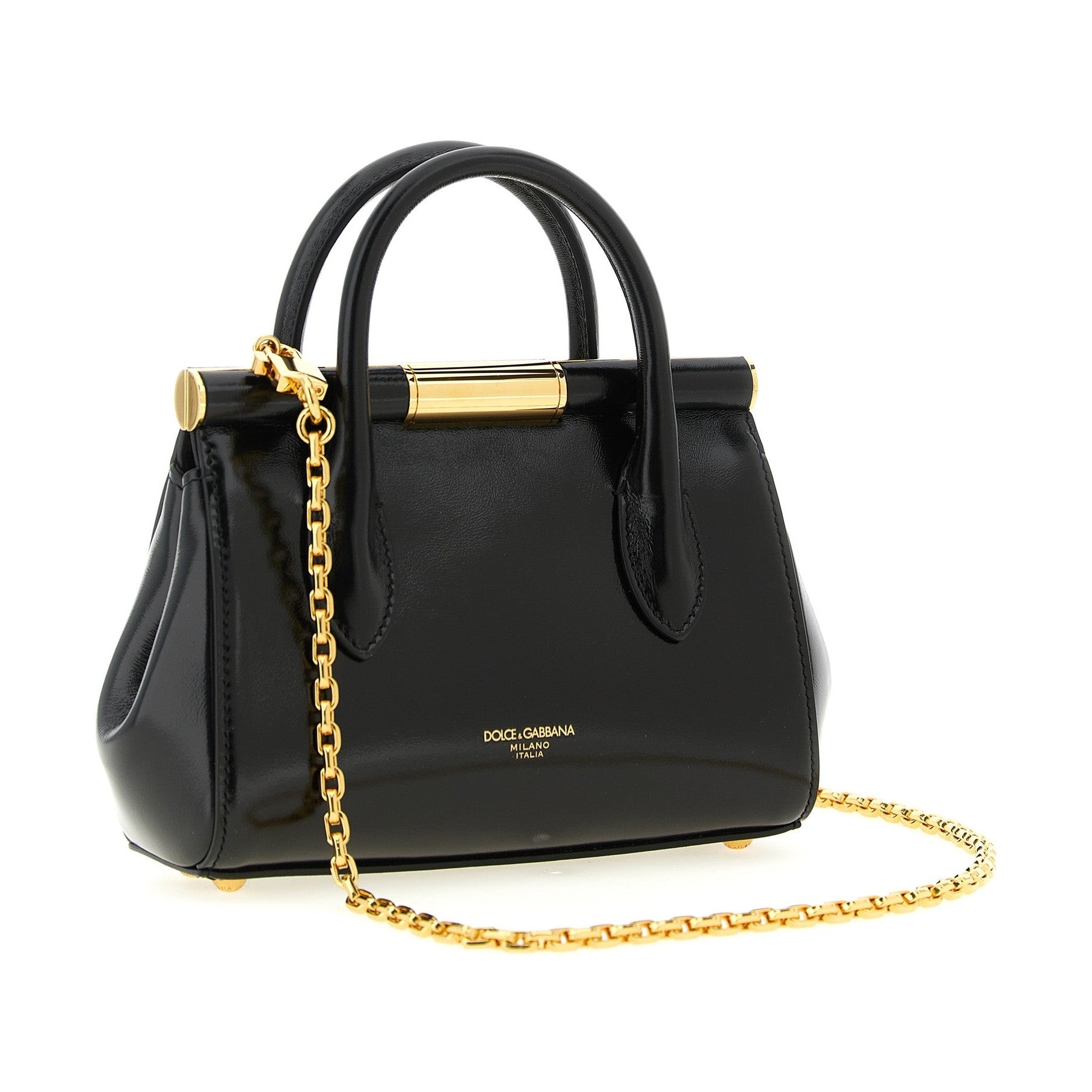Dolce & Gabbana Black Calfskin Handbag