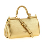 Dolce & Gabbana Gold Calfskin Handbag
