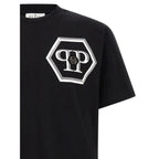 Philipp Plein Black Cotton T-Shirt