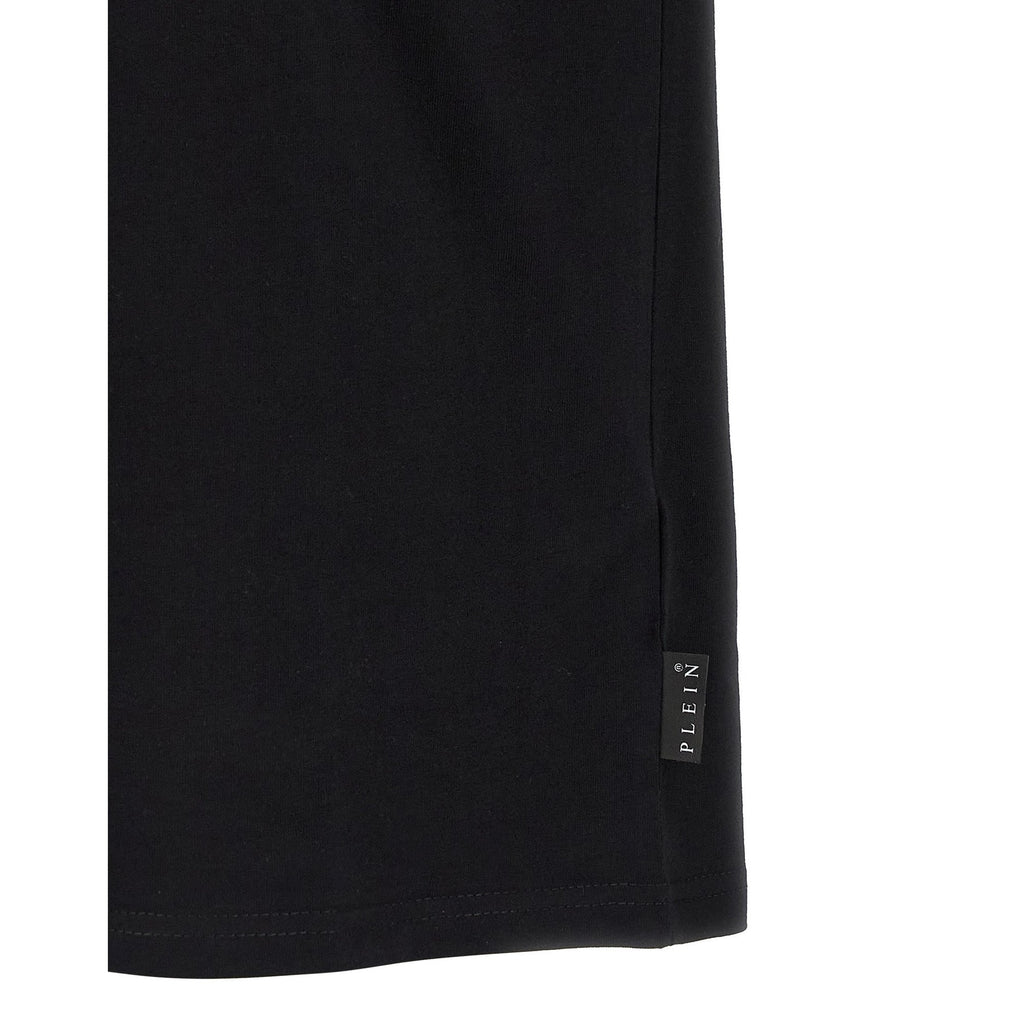 Philipp Plein Black Cotton T-Shirt