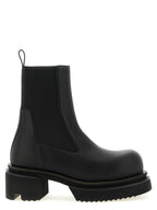 Rick Owens Black Goatskin Ankle Boots
