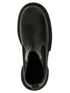 Rick Owens Black Goatskin Ankle Boots