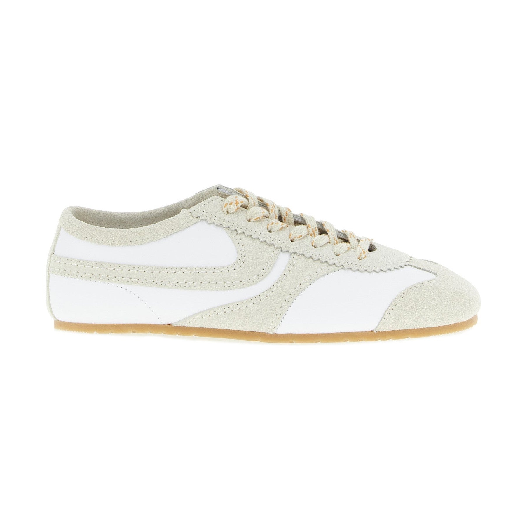 Dries Van Noten Beige Cowhide Low Top Sneakers