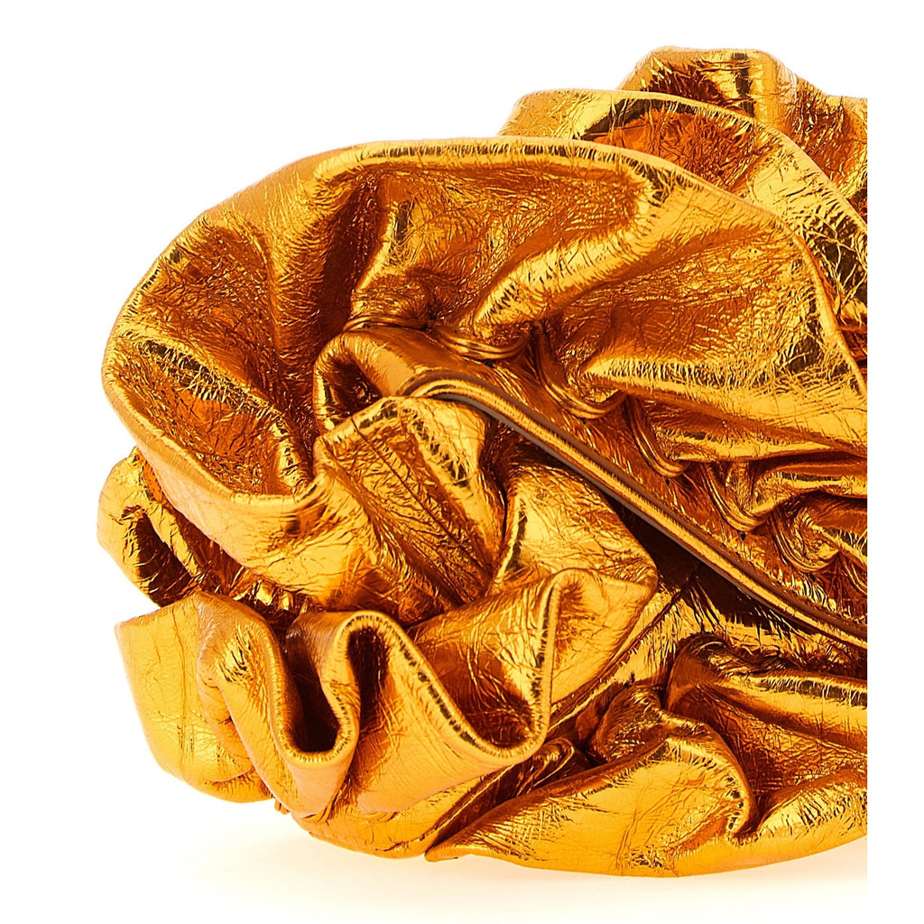 Dries Van Noten Orange Cowhide Clutch Bag