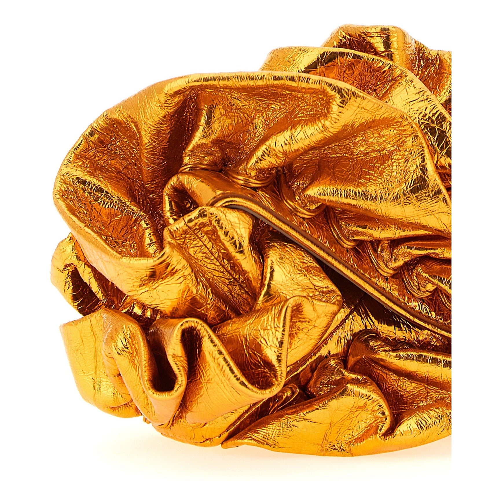 Dries Van Noten Orange Cowhide Clutch Bag