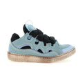 Lanvin Blue Cotton Athletic Sneakers