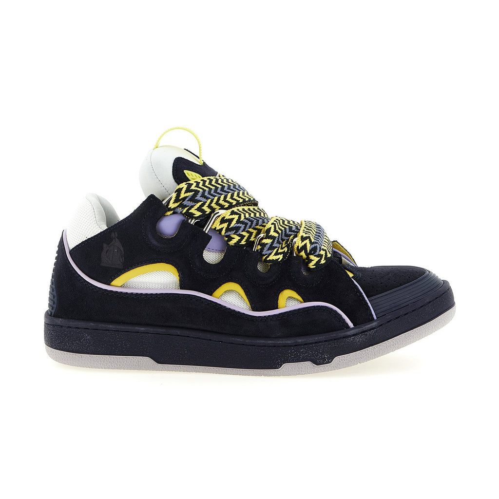 Lanvin Blue Calfskin Athletic Sneakers