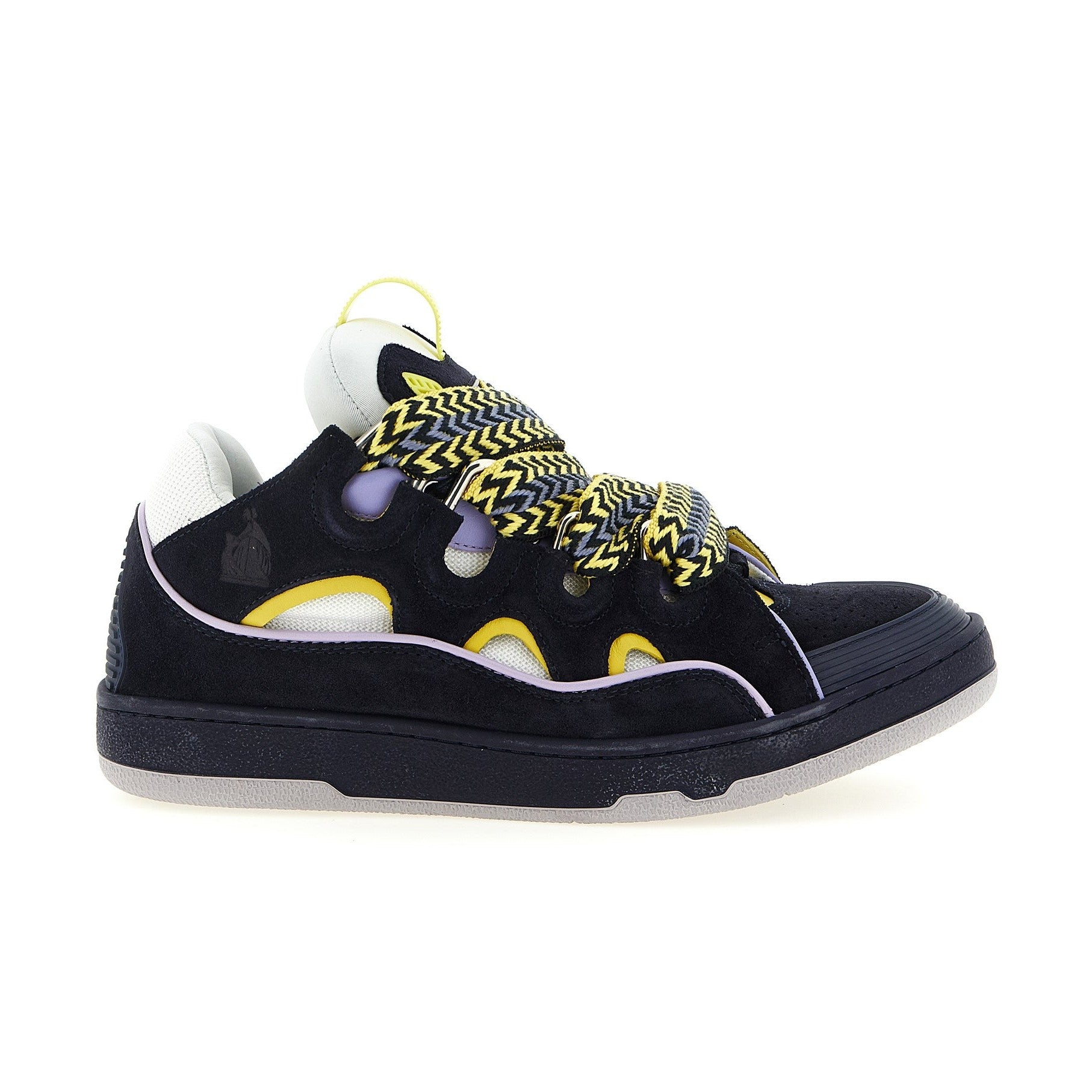 Lanvin Blue Calfskin Athletic Sneakers