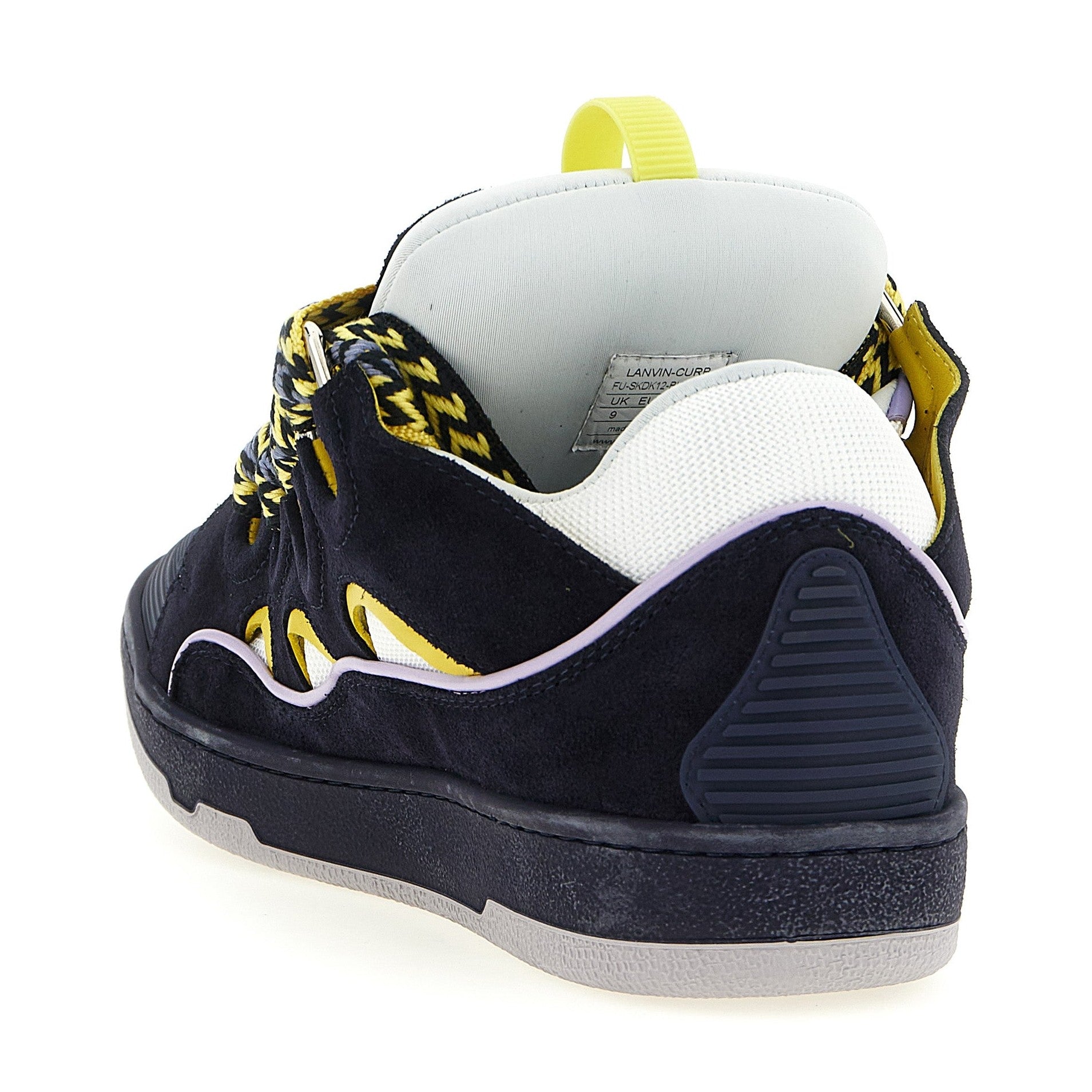 Lanvin Blue Calfskin Athletic Sneakers