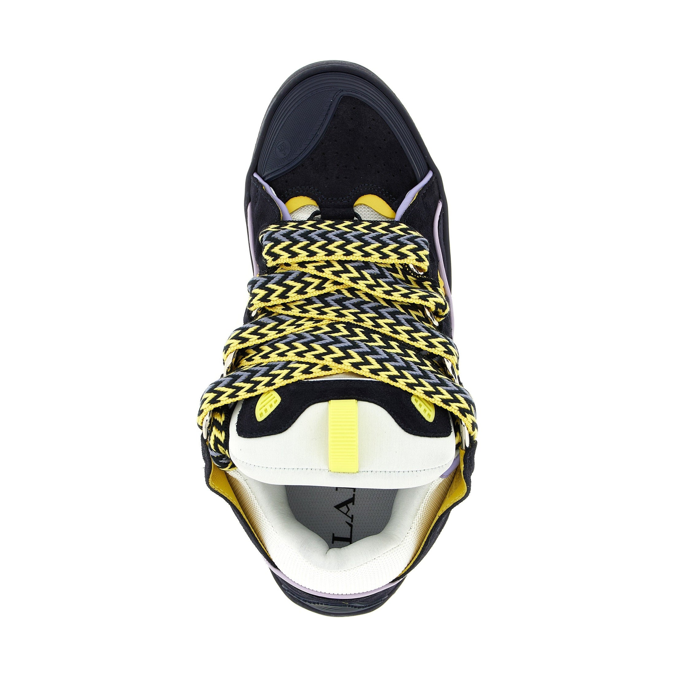Lanvin Blue Calfskin Athletic Sneakers