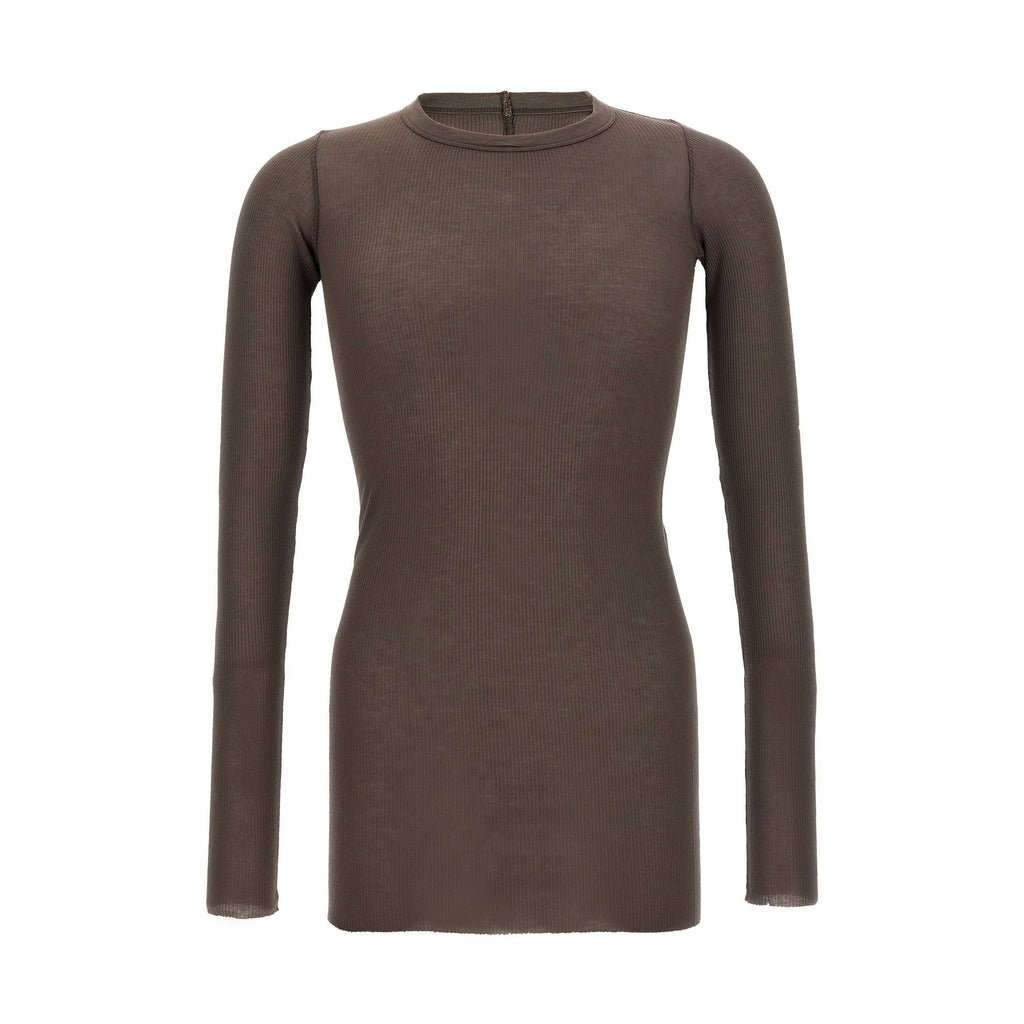 Rick Owens Gray Viscose T-Shirt