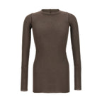 Rick Owens Gray Viscose T-Shirt