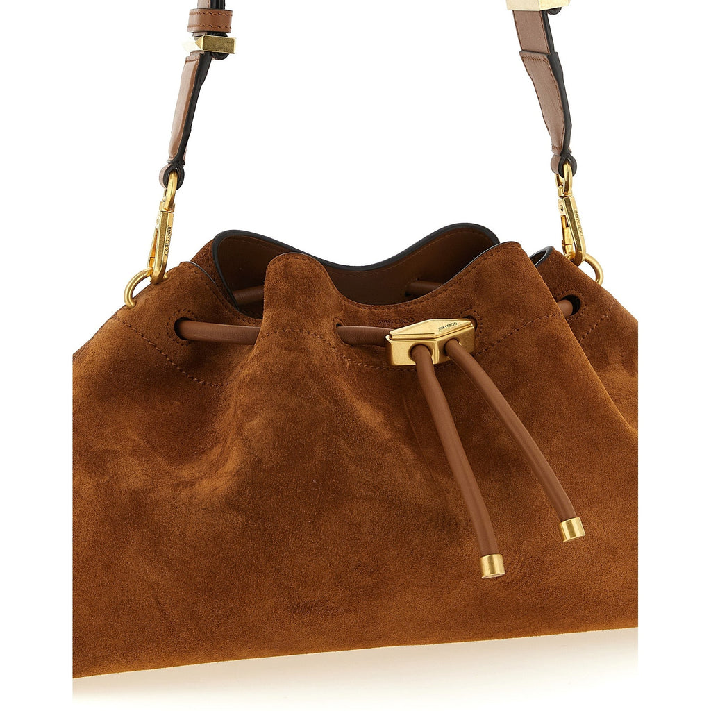 Jimmy Choo Gold Calfskin Shoulder Bag