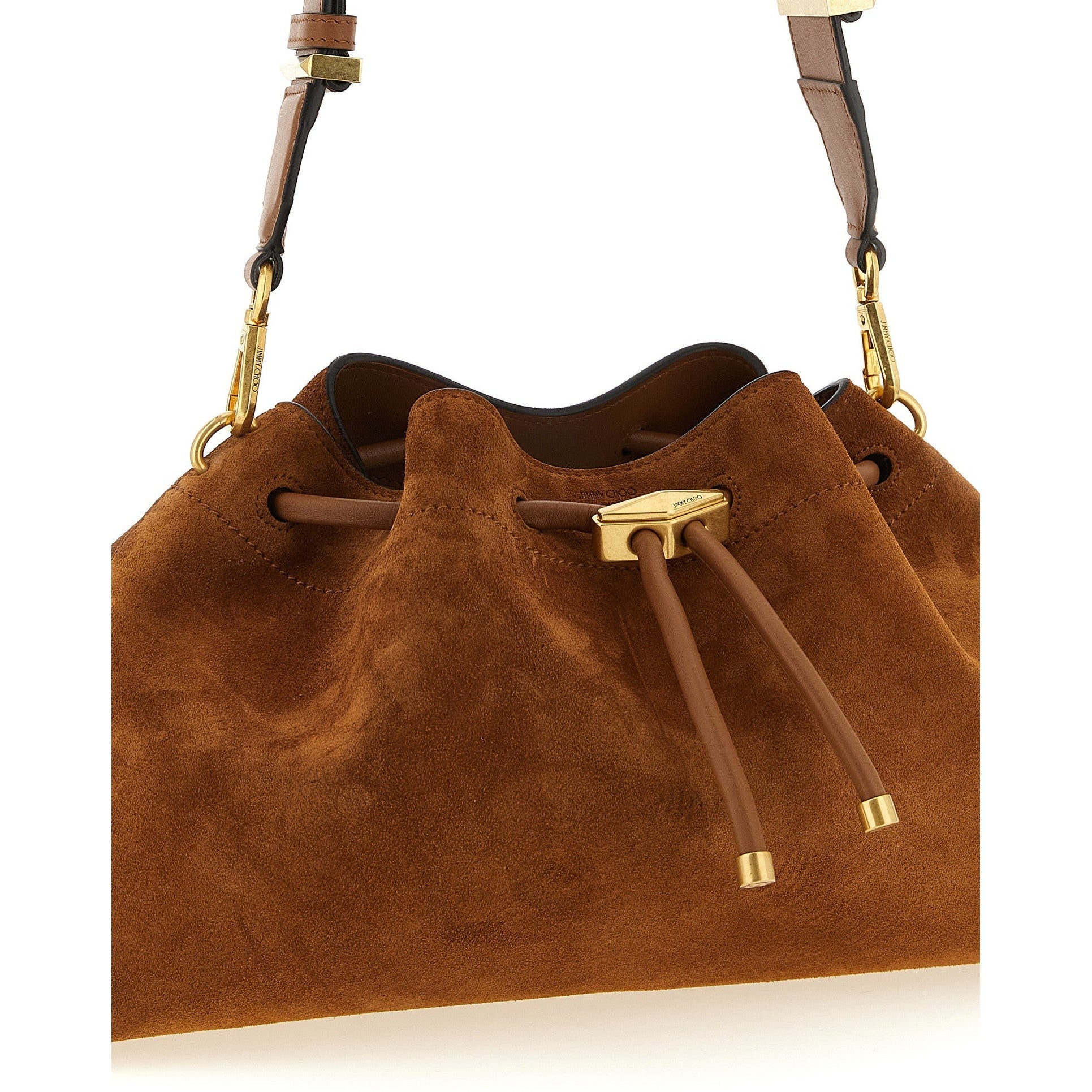 Jimmy Choo Gold Calfskin Shoulder Bag