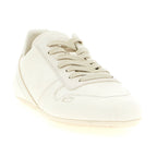 Rick Owens White Lamb Leather Low Top Sneakers