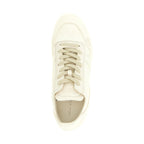Rick Owens White Lamb Leather Low Top Sneakers