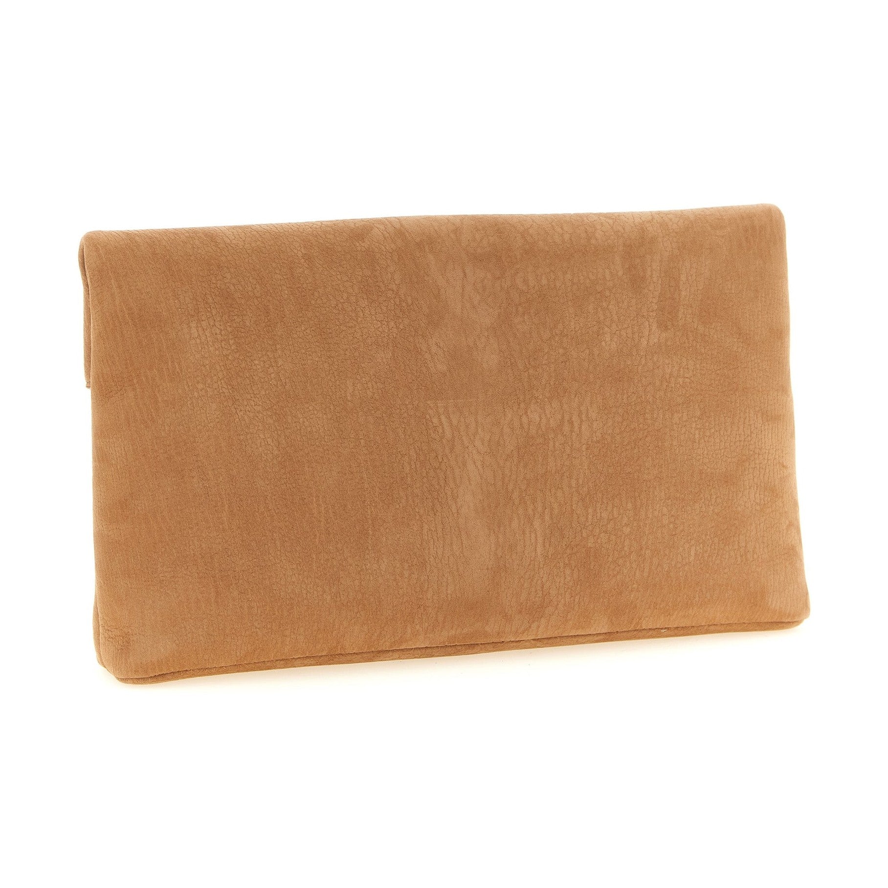 Saint Laurent Brown Lamb Leather Clutch Bag