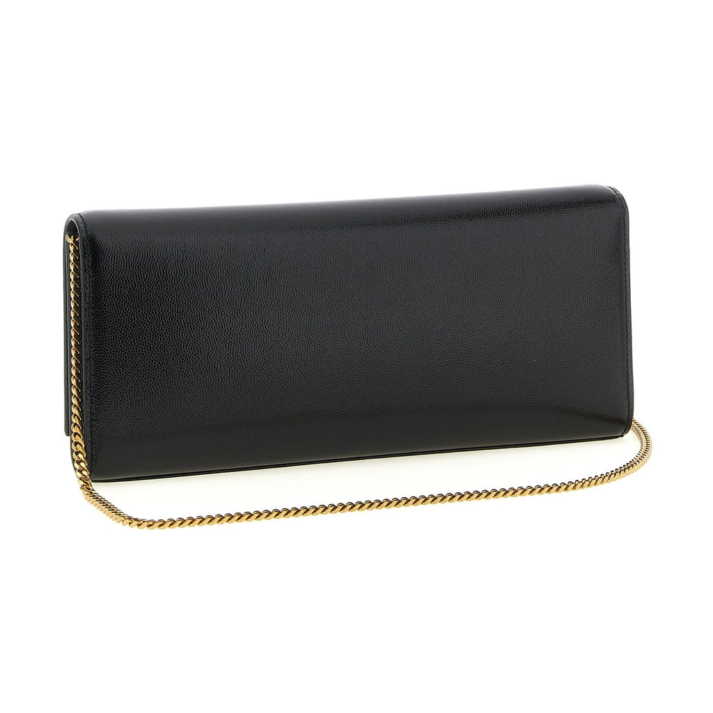 Saint Laurent Black Calfskin Clutch Bag
