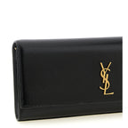 Saint Laurent Black Calfskin Clutch Bag